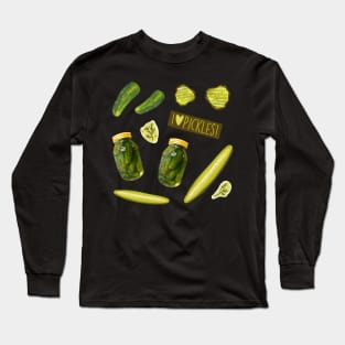 I Heart Pickles! Long Sleeve T-Shirt